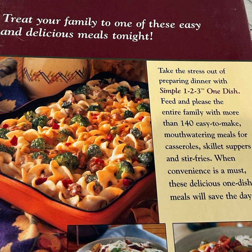 Simple 1-2-3 Recipes For One Dish Meals w/Favorite Brand Names Beef Fish Chicken